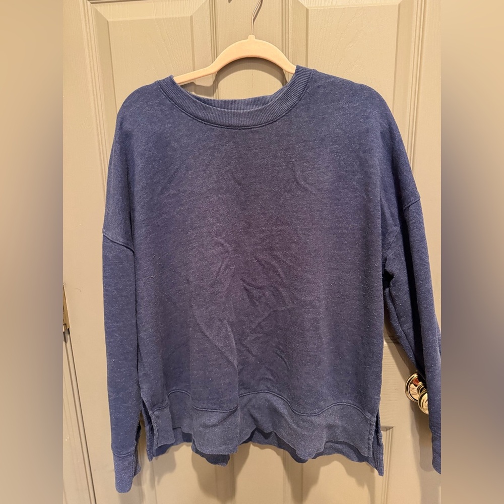 Navy Time and True Sweatshirt